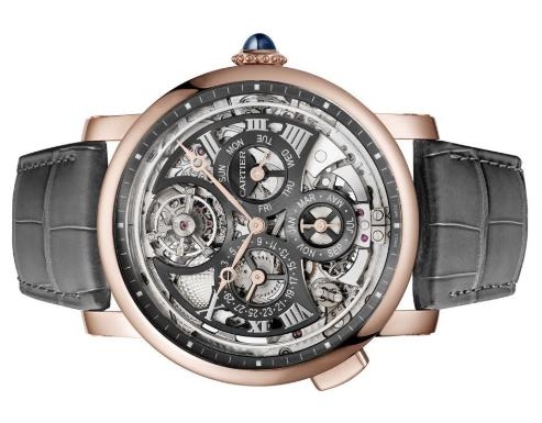 The hollowed dial copy watch is designed for men.